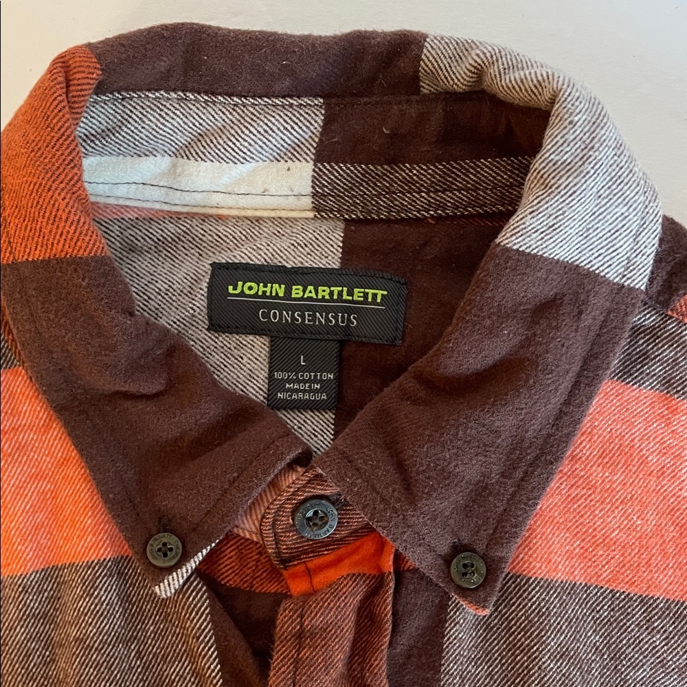 John Bartlett Consensus Men's Plaid Buttondown Sh… - image 3